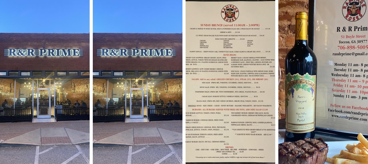 R&R Prime Menu