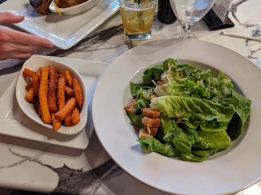 Ceasar with a Side of Sweet Potato Fries